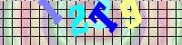 Blue Captcha Image